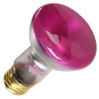 50R20/Pink 50R20 Pink Flood Light Bulb Dimmable 50 Watt 130V LongLife 4-pcs 